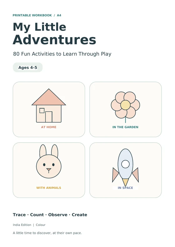 Cover of included printable learning book
